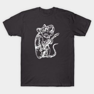 SEEMBO Mouse Playing Guitar Guitarist Musician Music Band T-Shirt